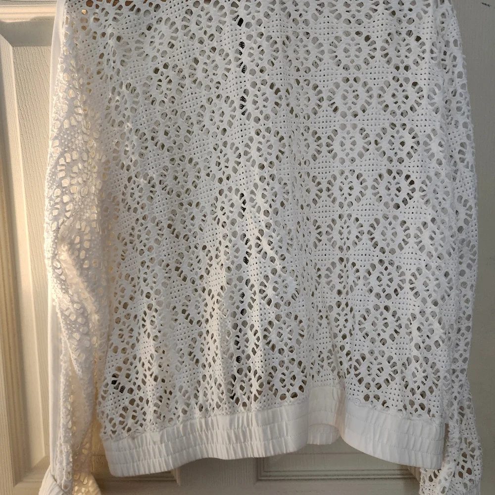 Ruby Rd. White Lace Jacket - Picture 2 of 6